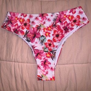 High waisted cheeky bikini bottoms